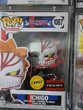 Ichigo chase 1087 funko pop autographed Johnny Yong Bosch Bleach JSA